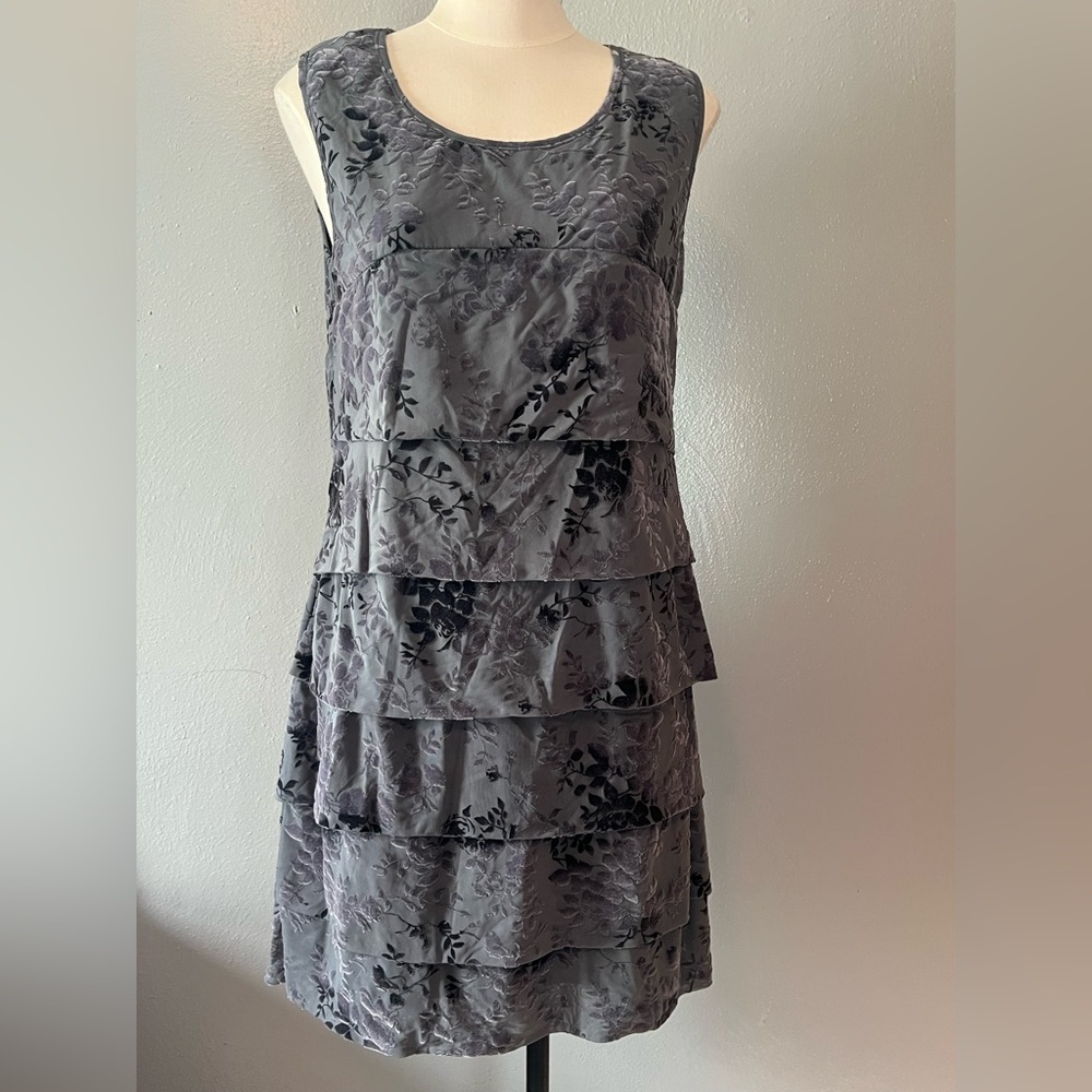 NWT Ivy Beau Velvet Mesh Tank Mini Dress, Size 10